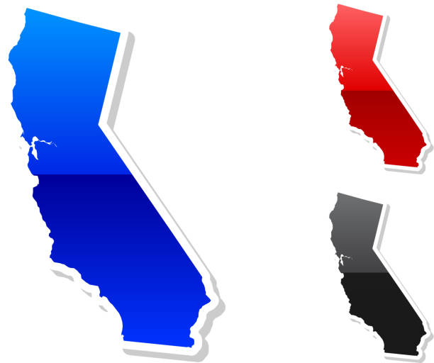 istock California state button royalty free vector art in 3 colors 116052014
