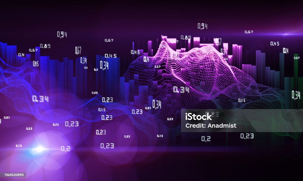 Data Performance Abstract Image Abstract Analysis Infographics Bright View Of The Data Array Big Data ...