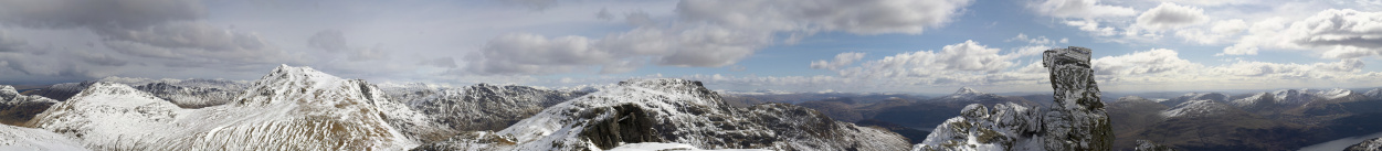 A view from the top of the Cobbler in the Scottish Highlands in Winter. 1m wide at 300dpi
