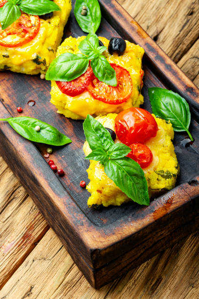 Polenta Italian cornmeal dish