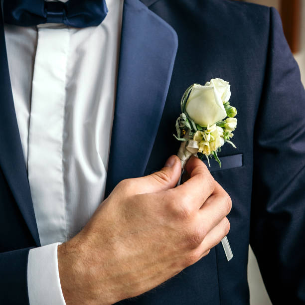 istock Fresh flower boutonniere 1160531332