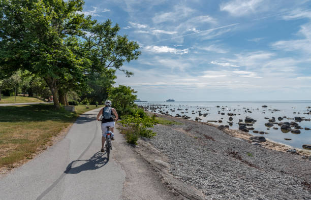 istock Woman bicycling in summer 1160533509