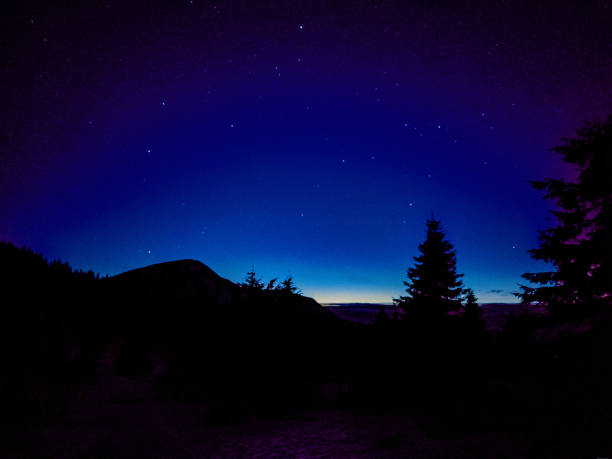 istock Night sky landscape - Stock image 1160535629