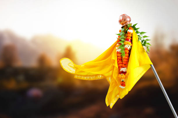 Gudi Padwa Marathi New Year Indian Festival Stock Photo - Download Image  Now - Gudi Padwa, Hinduism, Praying - iStock