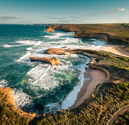 australian great ocean road coastline