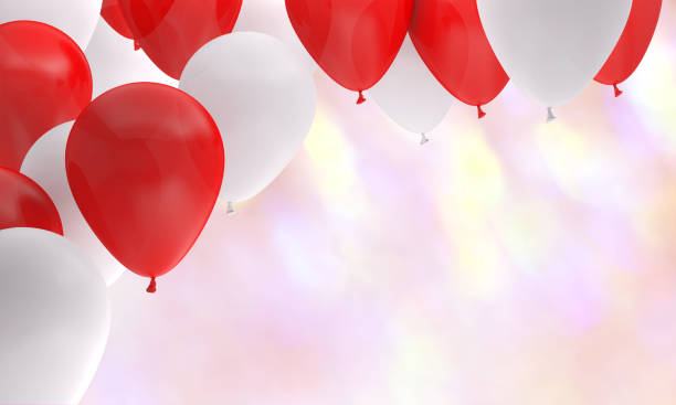 istock balloon red white birthday background party 1160538717