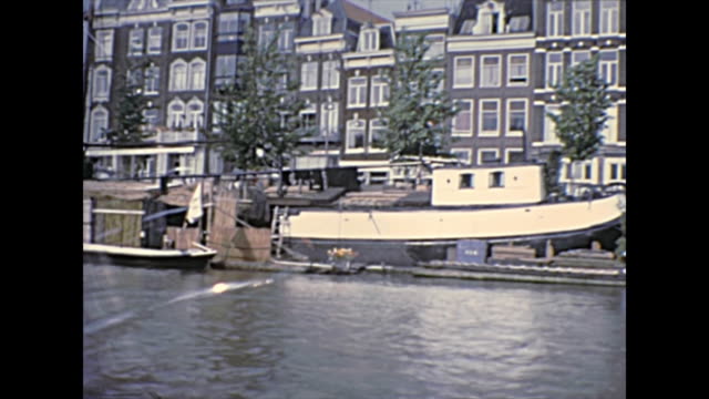 boat tour Amsterdam in 1970s