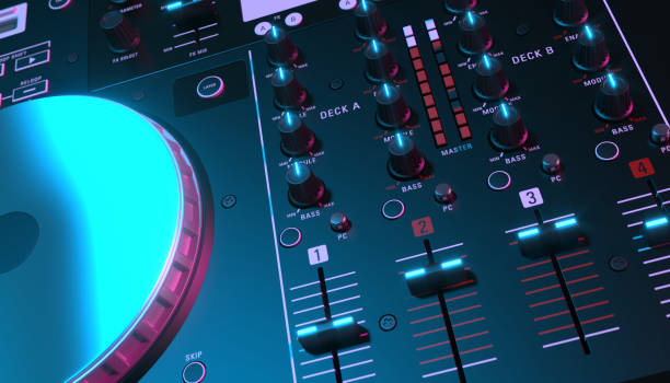 istock dj mixer on black background close up 1160538885