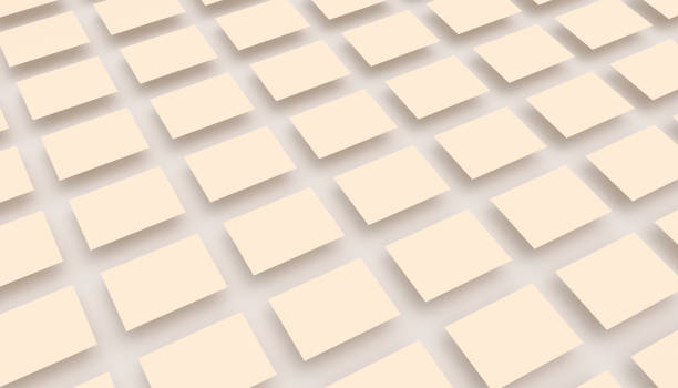 istock Blank beige quadrangles on a white background 1160539476