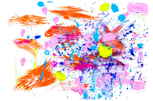 istock Abstract grunge acrylic hand painted background. 1160540983