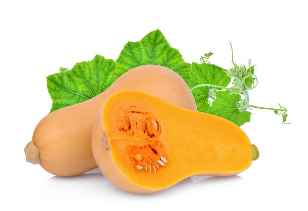 istock whole and half butternut squash with leaf isolated on white background 1160542906
