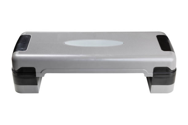 istock step platform, plastic board for fitness, height change platform, the highest position on a white background 1160544809