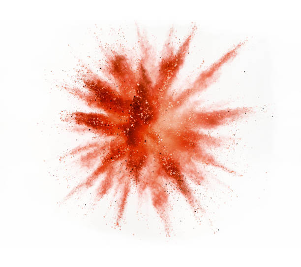 istock Explosion of colored powder isolated on white 1160546790