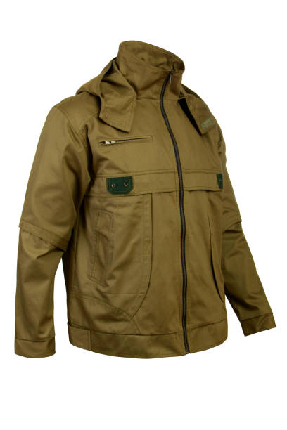 istock olive windbreaker for men isolated on white background 1160547903