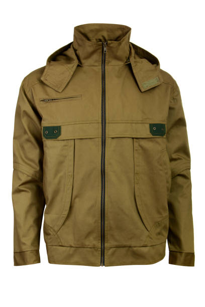 istock olive windbreaker for men isolated on white background 1160548054