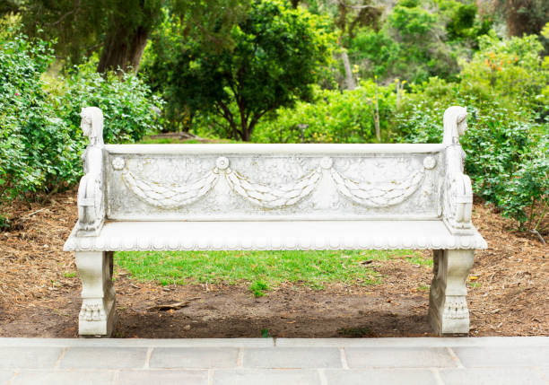 istock Bench in the garden 1160550815