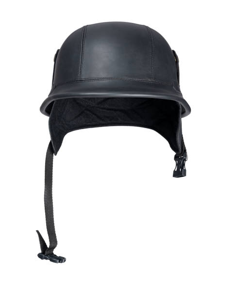 istock Old style army motorcycle helmet, isolated on white background. File contains a path to isolation 1160551507