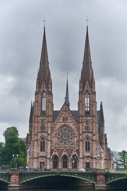St. Paul's Church of Strasbourg, France stock photo