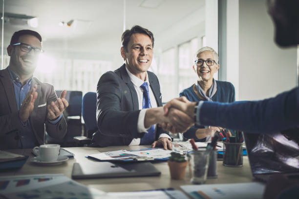istock Congratulations, you've got a job! 1160561550
