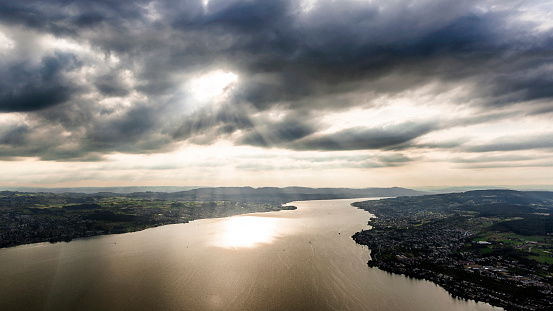 Lake Zurich from above