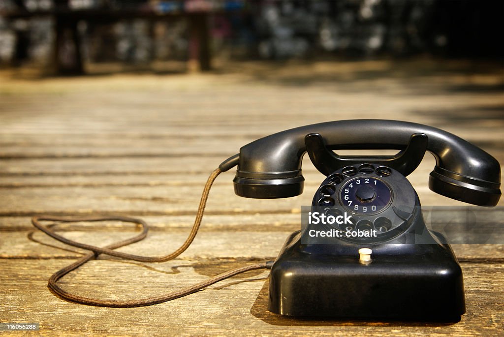 Telefone Retro - Foto de stock de Antigo royalty-free