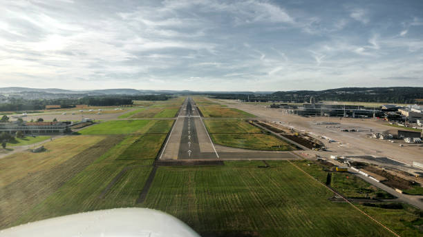 istock Landing at Zurich Airport 1160563022