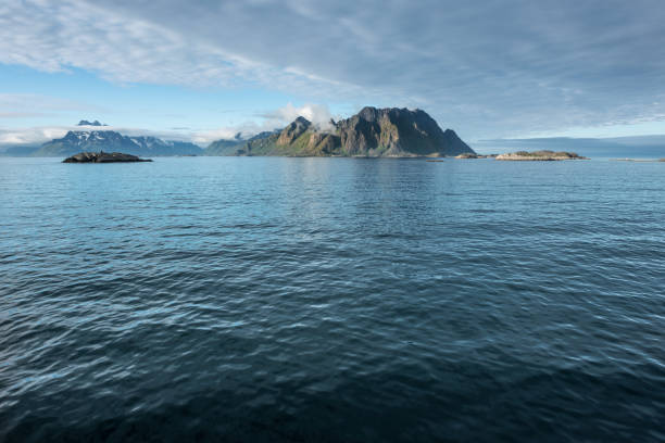 istock view on the Norwegian coastline from the sea 1160563823