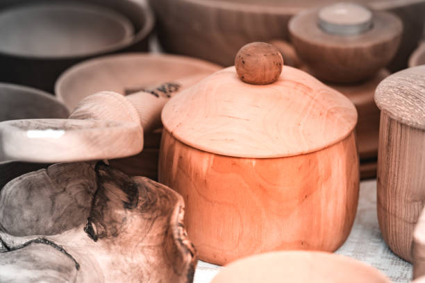istock Wooden utensils and pots 1160563892