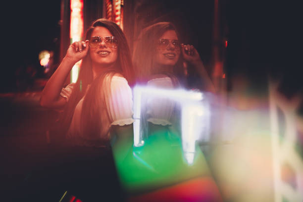 istock Woman and neon light 1160564205