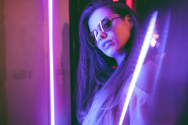 istock Woman and neon light 1160564946