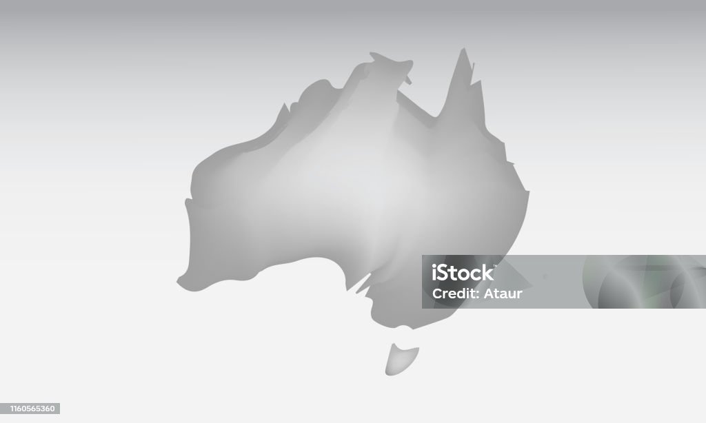 Abstract Colored Australia Map Gray Color Australia Map With Dark And Light Effect Vector On Light ...