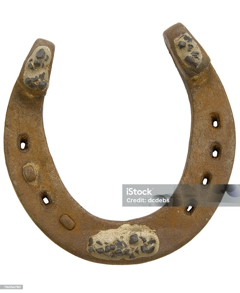 Arrugginito a ferro di cavallo - Foto stock royalty-free di Acciaio