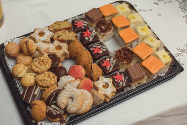 istock Beautiful desserts, sweets and candy table at wedding reception 1160571276