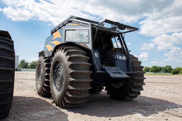 istock powerful off-road transporter, all-terrain vehicle for special missions 1160574876