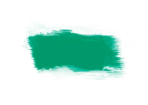 istock Green color graphic patches graphic brush strokes design effect element for background 1160574901