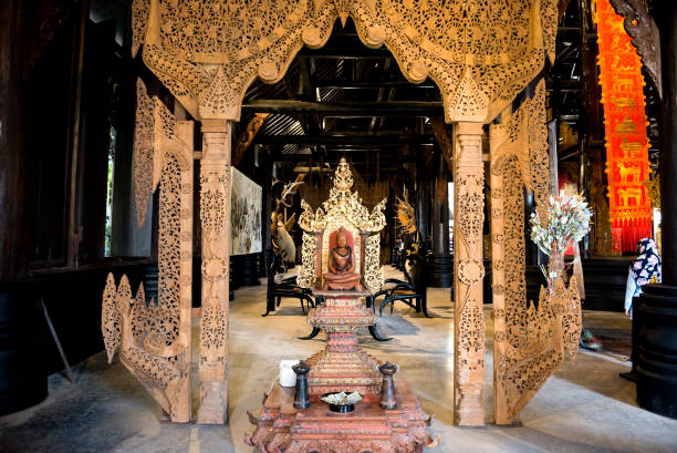 istock Black house, chiang rai 1160579243