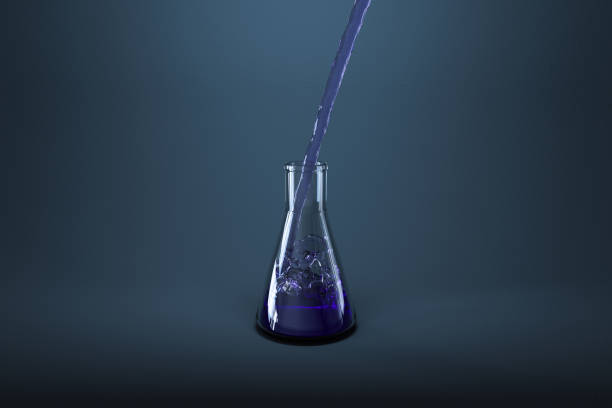 istock Chemical instruments and reagents in the lab, 3d rendering. 1160582234
