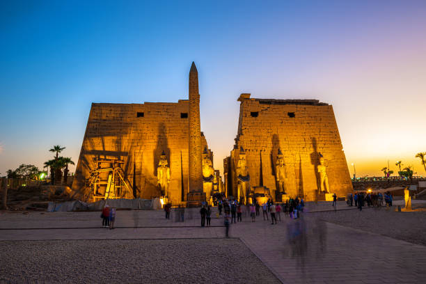 The ancient Luxor temple in Luxor, Egypt