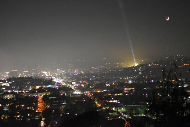 istock Hollywood Bowl at Night with Yellow Light 1160587274