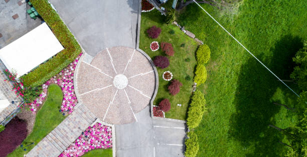 istock Drone aerial view of a park 1160591637