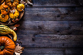 Thanksgiving day or autumn pumpkin holiday background