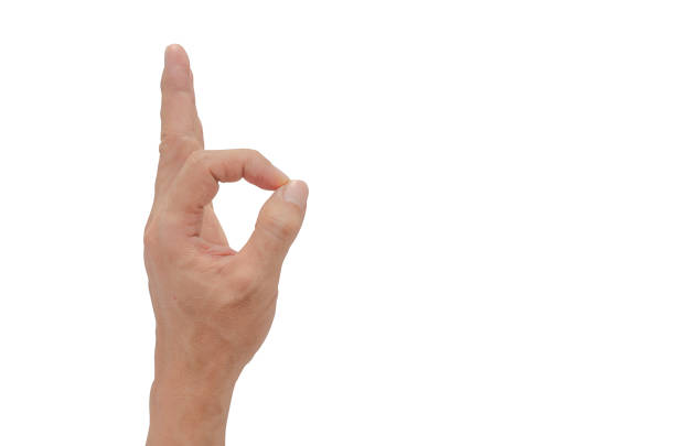 istock ok hand sign symbol isolated on white background with clipping path. 1160594613
