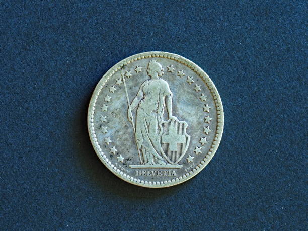 istock HELVETIA, old silver swiss coins (1886) 1160600762
