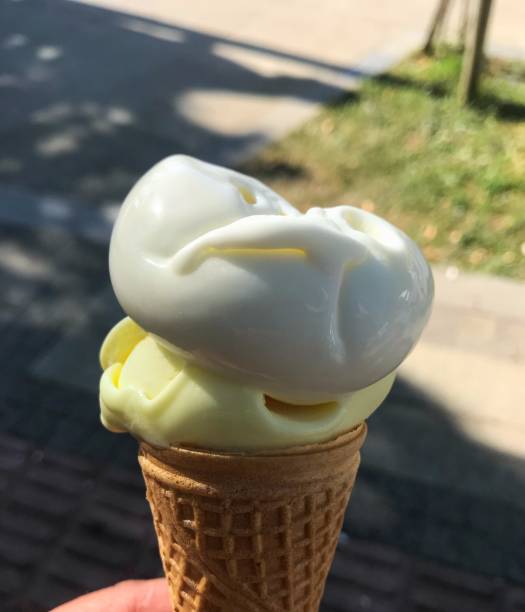 istock Turkish icecream in cone with lemon 1160600918