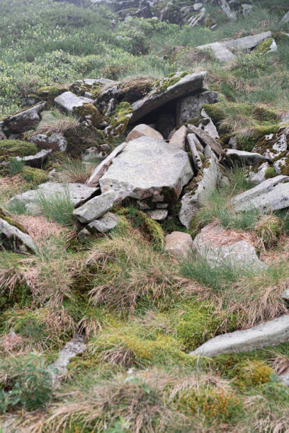 istock Rock formations in a fog in Bieszczady Mountains, Poland. 1160601175