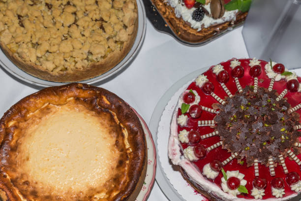 istock Dessert buffet with various muffins, cakes and pastries 1160605900
