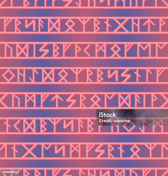 All Rune Pattern Runes A Seamless Pattern Vector Graphics Stock Illustration - Download ...