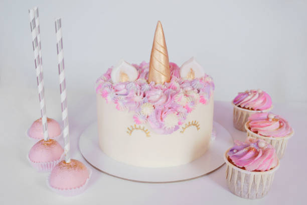 istock tasty cake and cupcakes for kids, birthday 1160609322