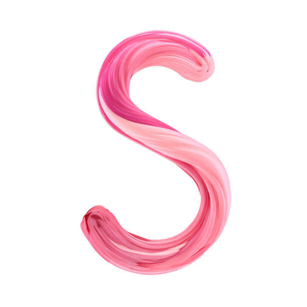 istock Alphabet candy twisted style art and illustration letter S. 3D 1160610801