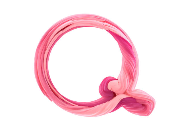 istock Alphabet candy twisted style art and illustration letter Q. 3D 1160610804
